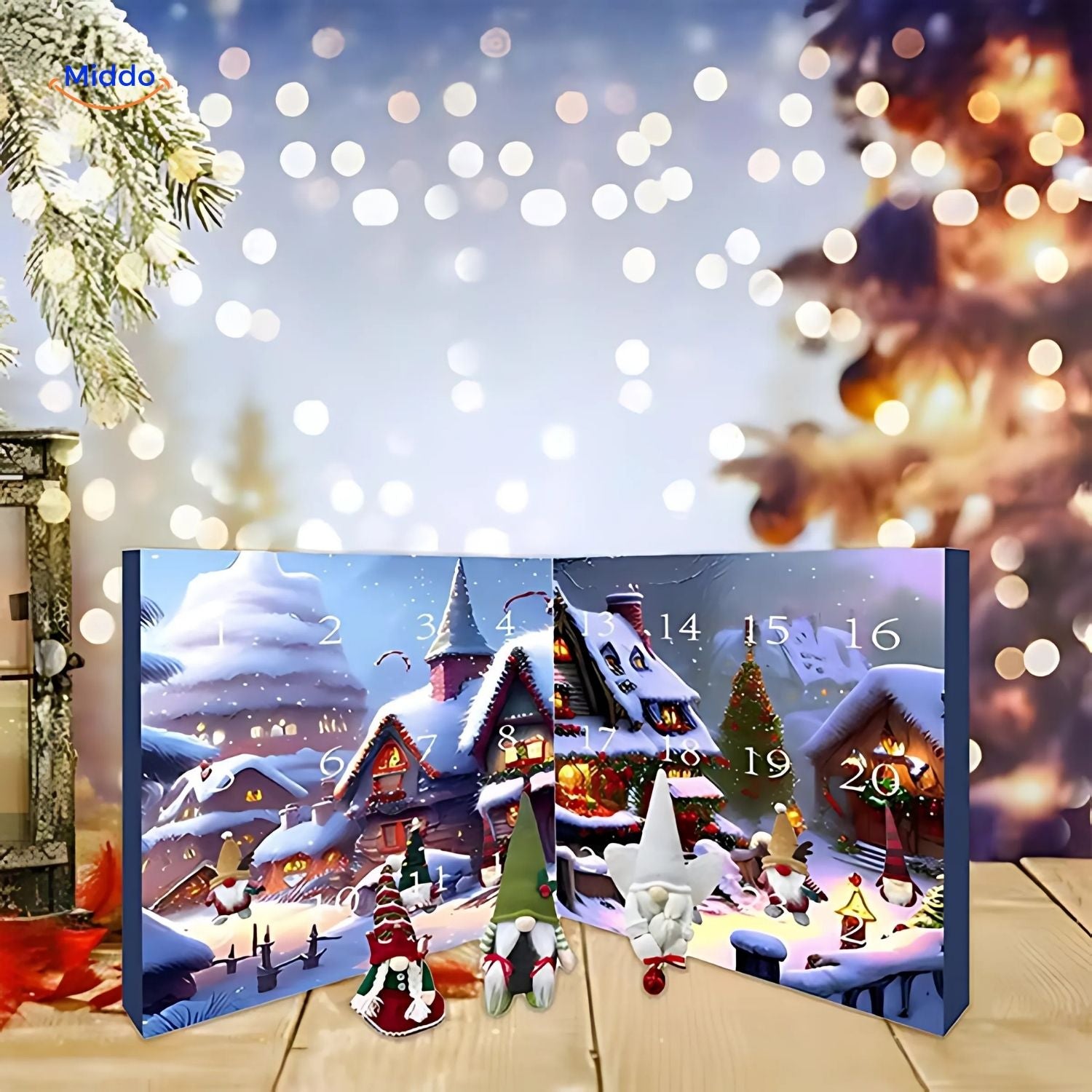 Plush Advent Calendar with 24 Unique Figures – Holiday Countdown Decor 3