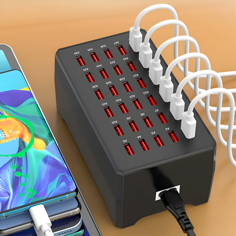 Universal Multi-USB Charging Station – High-Power Desktop Charger for Multiple Devices