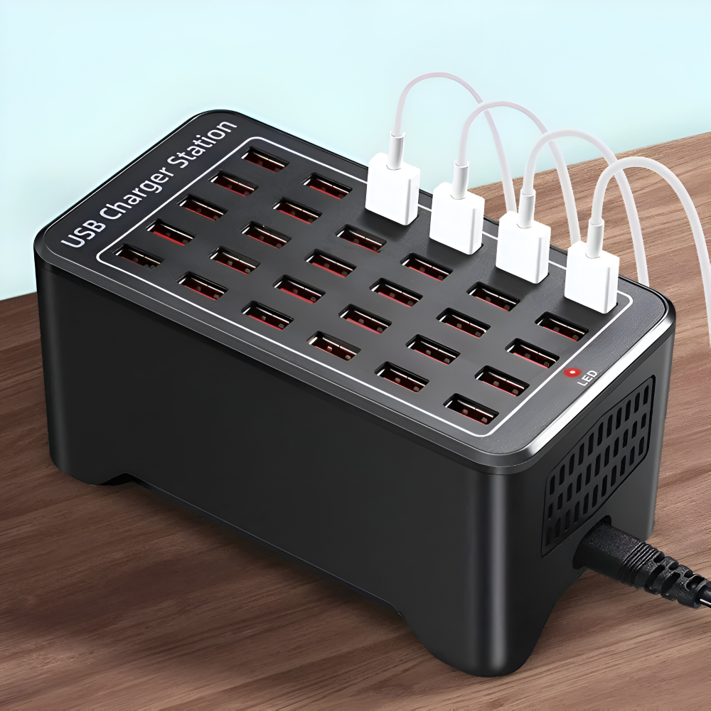 Universal Multi-USB Charging Station – High-Power Desktop Charger for Multiple Devices