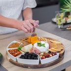 Premium Cheese Board & Knife Set - Stylish, Functional Design for Holiday & Dinner Use