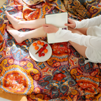 Reversible Summer Blanket with Cooling Fibers – Stylish Boho Design for Bed 2