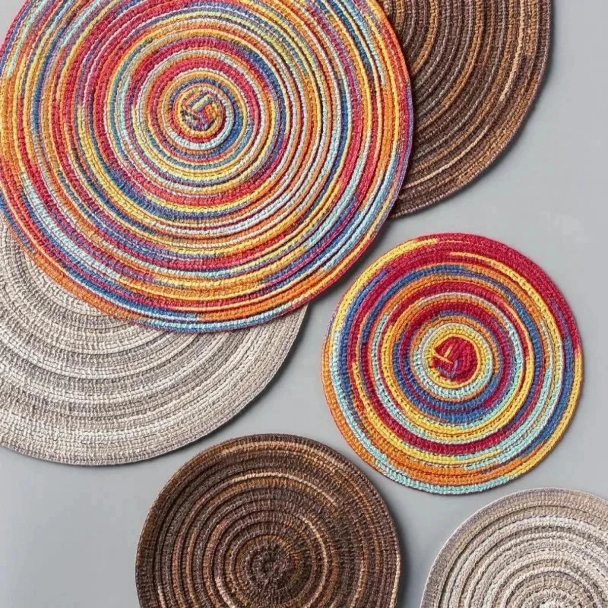 Round Placemat – Heat Resistant, Stain Resistant Dining Table Accessory 2