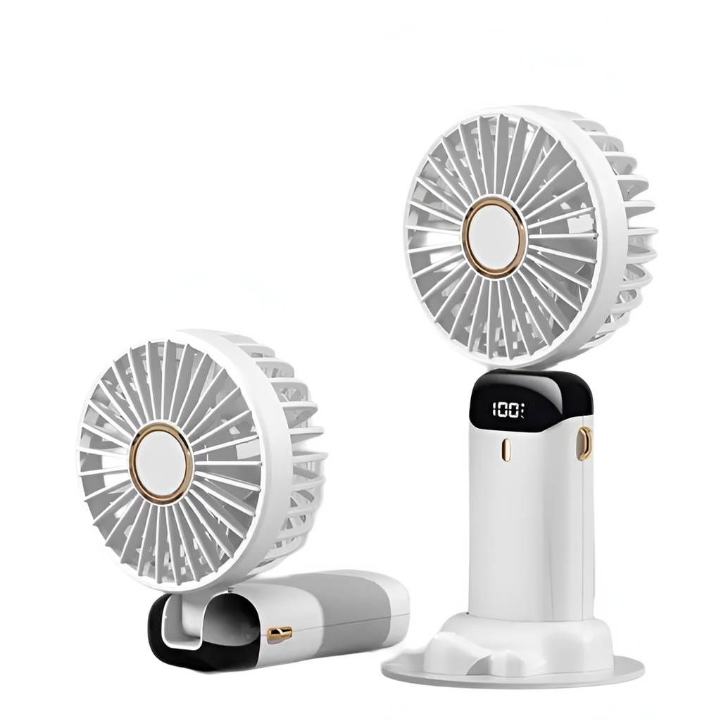 Portable Handheld Fan – Stylish, Rechargeable Cooling with Adjustable Wind Speeds-Fans-Unique Casa-Unique Casa