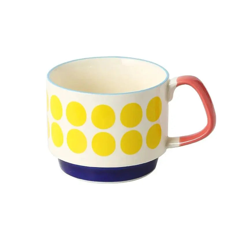 Retro Coffee Ceramic Cups – Chic Vintage Charm for Your Daily Brew-Mugs-Unique Casa-Unique Casa