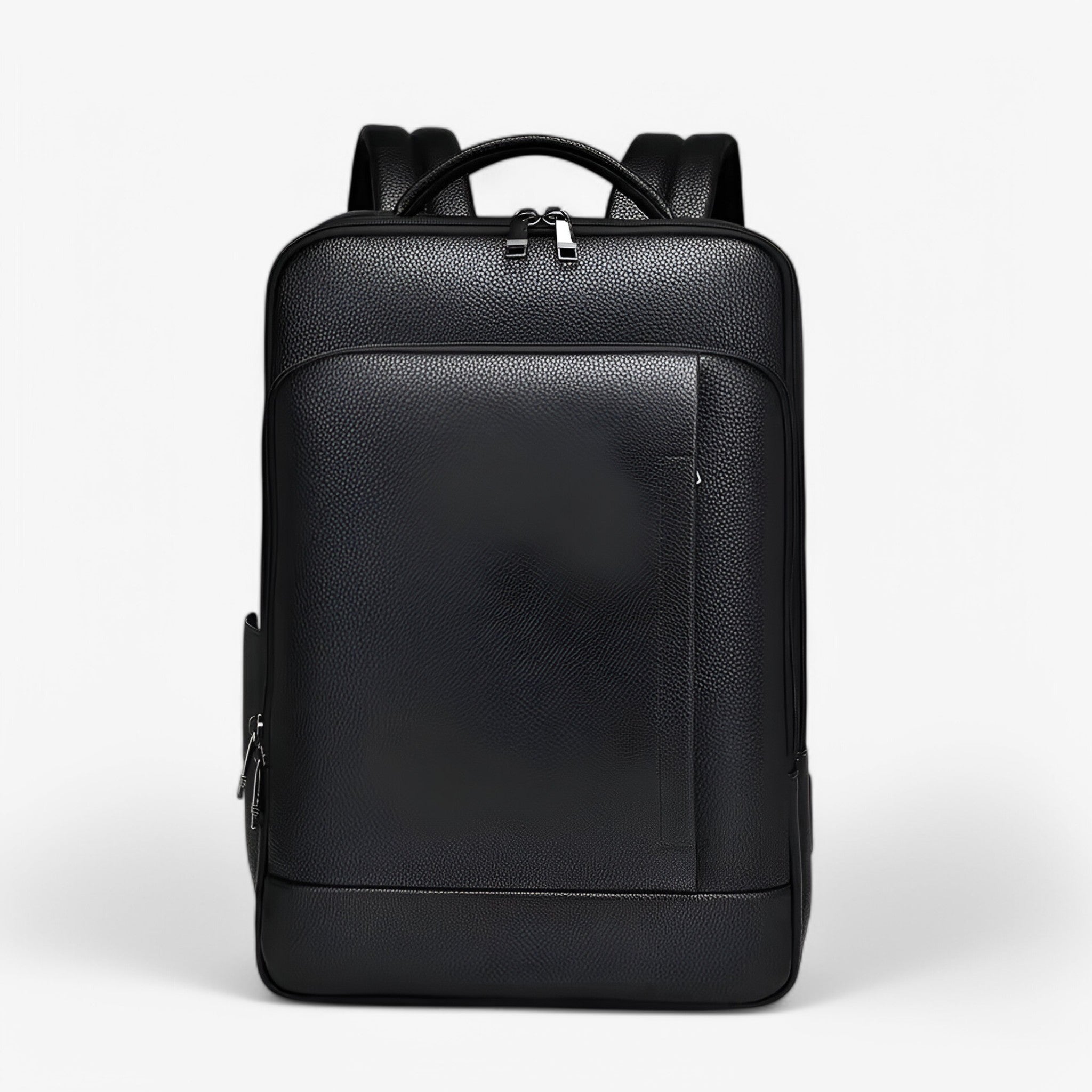 Leather Laptop Backpack with USB Charging Port – Travel & Work Bag