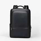 Leather Laptop Backpack with USB Charging Port – Travel & Work Bag