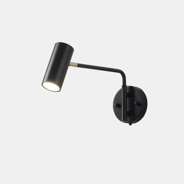 Modern Swing Arm LED Wall Lamp – Adjustable Touch Control Bedside Light