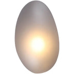 Elegant Frosted Glass Pebble Wall Lamp – Minimalist Nordic Style Ambient Lighting-Wall Light Fixtures-Unique Casa-Unique Casa