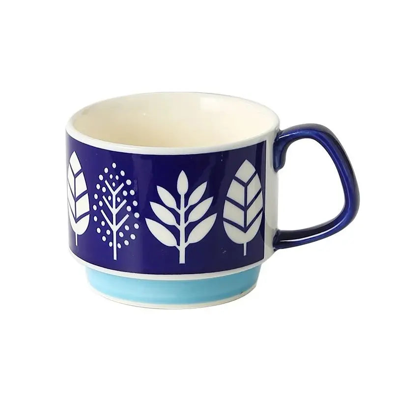 Retro Coffee Ceramic Cups – Chic Vintage Charm for Your Daily Brew-Mugs-Unique Casa-d-300ml-Unique Casa