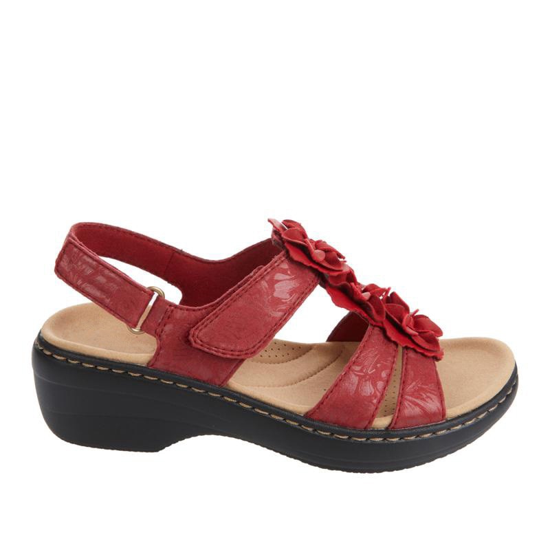 Women’s Orthopedic Summer Sandals - Supportive & Comfortable Footwear For Warm Weather-Women Sandals Wedges Summer-Unique Casa-Red-AU 4 [EU35]-Unique Casa
