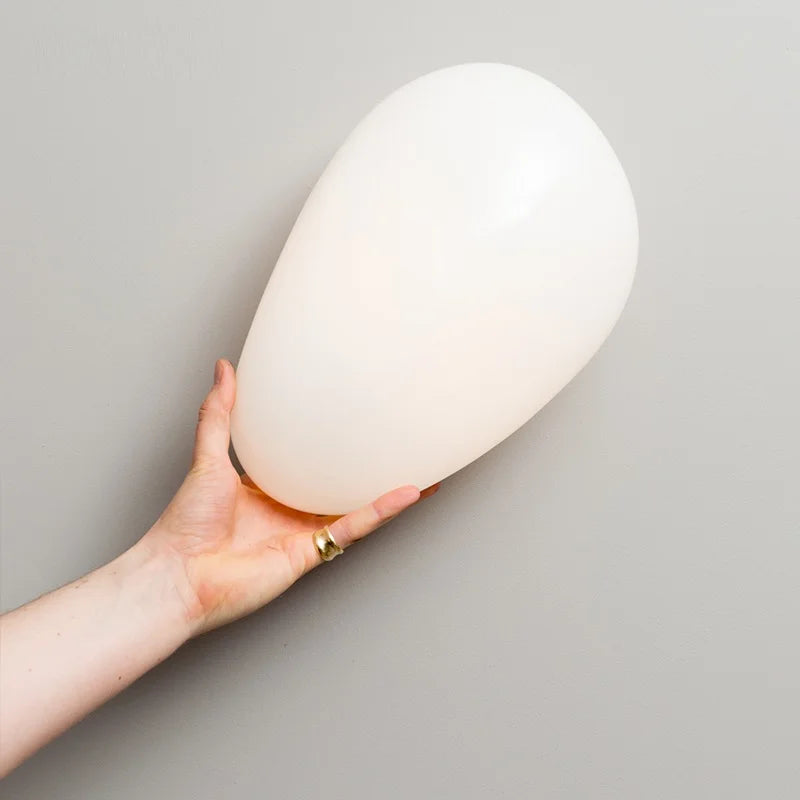 Elegant Frosted Glass Pebble Wall Lamp – Minimalist Nordic Style Ambient Lighting-Wall Light Fixtures-Unique Casa-Unique Casa