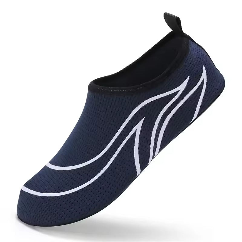 Quick-Drying Aqua Shoes Perfect For Beach And Water Activities-Shoes-Unique Casa-Blue-White-38-39-Unique Casa
