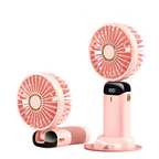Portable Handheld Fan – Stylish, Rechargeable Cooling with Adjustable Wind Speeds-Fans-Unique Casa-Unique Casa
