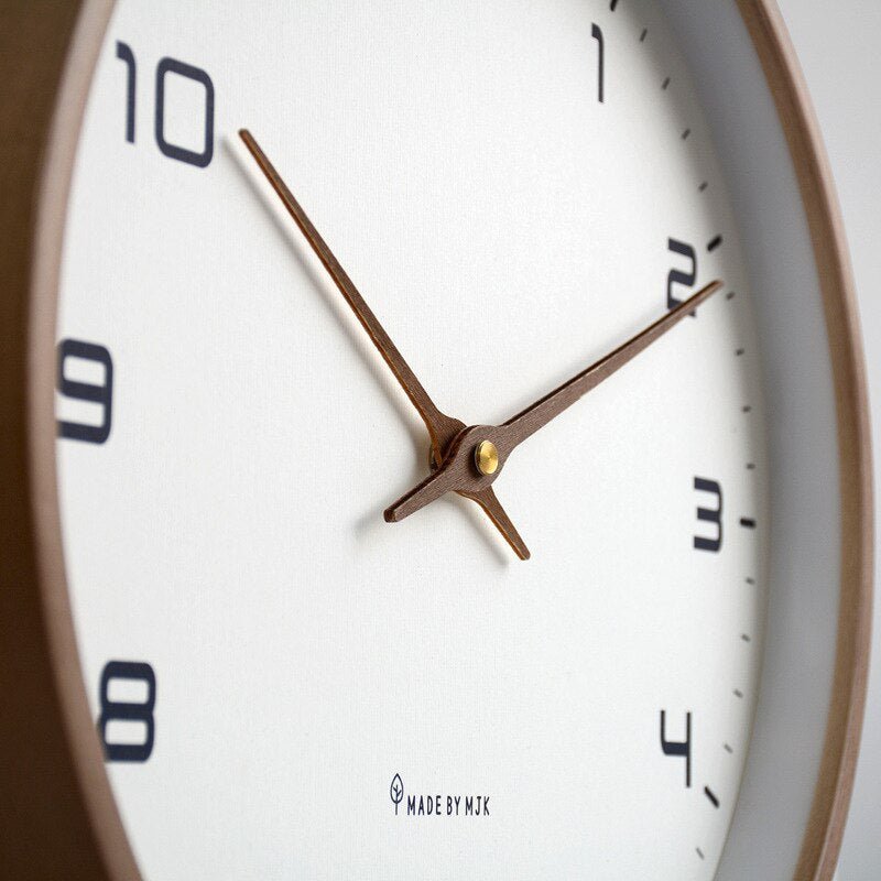 Scandinavian Minimalist Wall Clock – Noiseless Wooden Timepiece for Home Decor 3