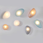 Elegant Frosted Glass Pebble Wall Lamp – Minimalist Nordic Style Ambient Lighting-Wall Light Fixtures-Unique Casa-Unique Casa