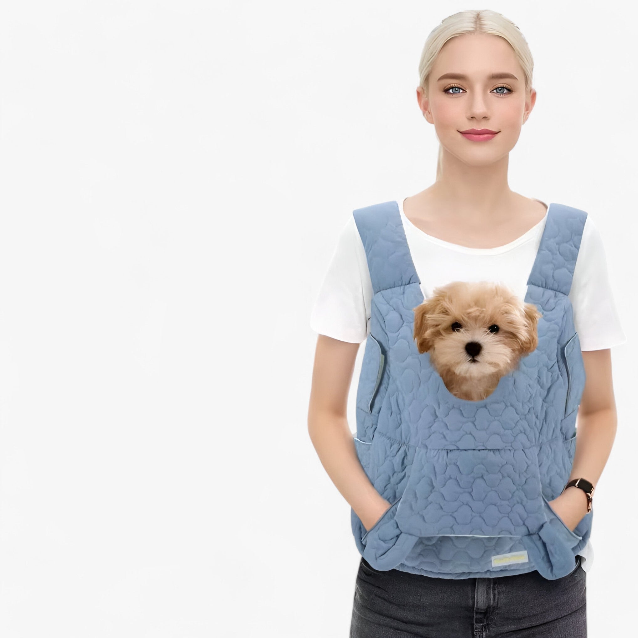 Extra Spacious Pet Carrying Bag – Waterproof & Windproof Travel Sling for Cats and Dogs