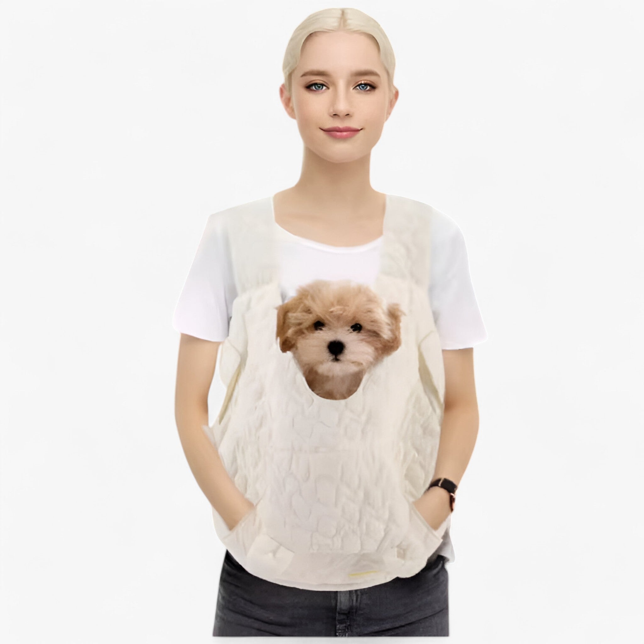 Extra Spacious Pet Carrying Bag – Waterproof & Windproof Travel Sling for Cats and Dogs