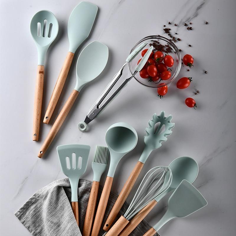 Silicone Cooking Utensils Set – Heat-Resistant Kitchen Tools for Chefs 1