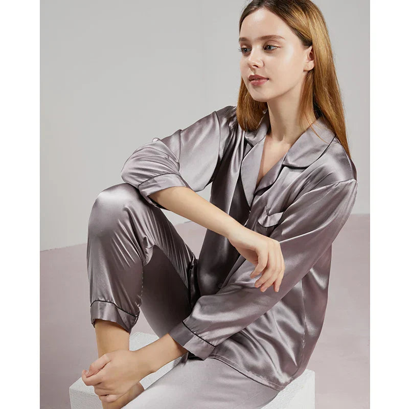Silk Pajama Set for Women - Luxurious, Soft Sleepwear for Comfort & Style