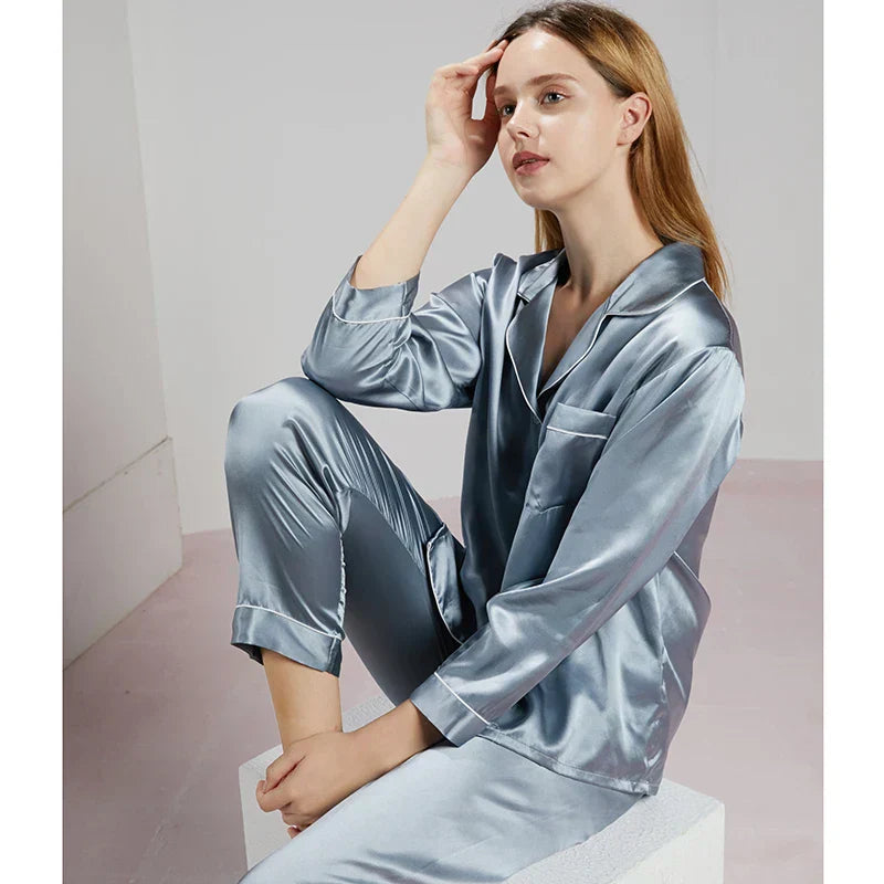 Silk Pajama Set for Women - Luxurious, Soft Sleepwear for Comfort & Style