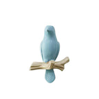 Singing Birds Hanger – Elegant Nature-Inspired Wall Decoration-Wall Decoration-Unique Casa-Blue-One Bird-Unique Casa