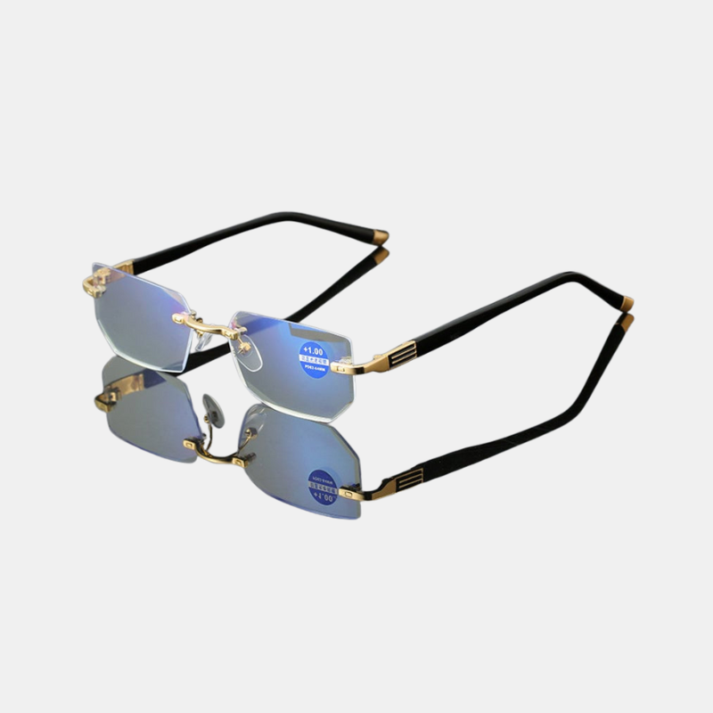 Smart Reading Glasses - Multifocal Lenses with Blue Light Protection, Titan TR90 Frame