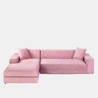 High-Quality Stretch Velvet Sofa Covers – Soft, Durable, and Elegant Furniture Protection-Sofa Cover-Unique Casa-Pink-1 Seat (90-140 cm)-Unique Casa