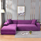 High-Quality Stretch Velvet Sofa Covers – Soft, Durable, and Elegant Furniture Protection-Sofa Cover-Unique Casa-Violet-1 Seat (90-140 cm)-Unique Casa