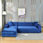 High-Quality Stretch Velvet Sofa Covers – Soft, Durable, and Elegant Furniture Protection-Sofa Cover-Unique Casa-Blue-1 Seat (90-140 cm)-Unique Casa