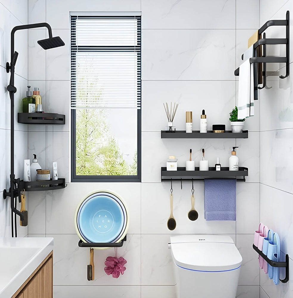 Space-Saving Wall Towel Dryer - Minimalist Style for Home or Spa Bathrooms