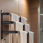 Space-Saving Wall Towel Dryer - Minimalist Style for Home or Spa Bathrooms