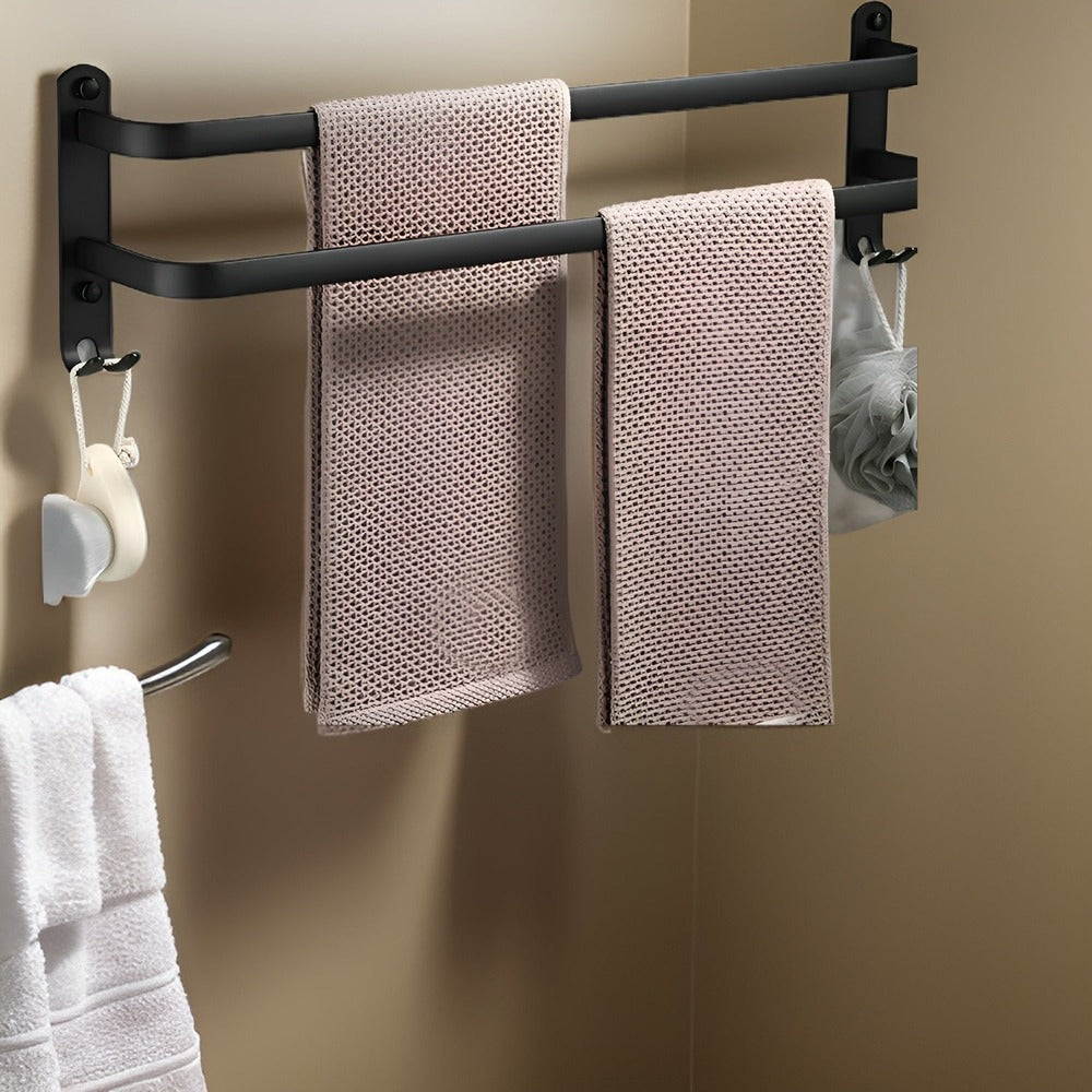 Space-Saving Wall Towel Dryer - Minimalist Style for Home or Spa Bathrooms