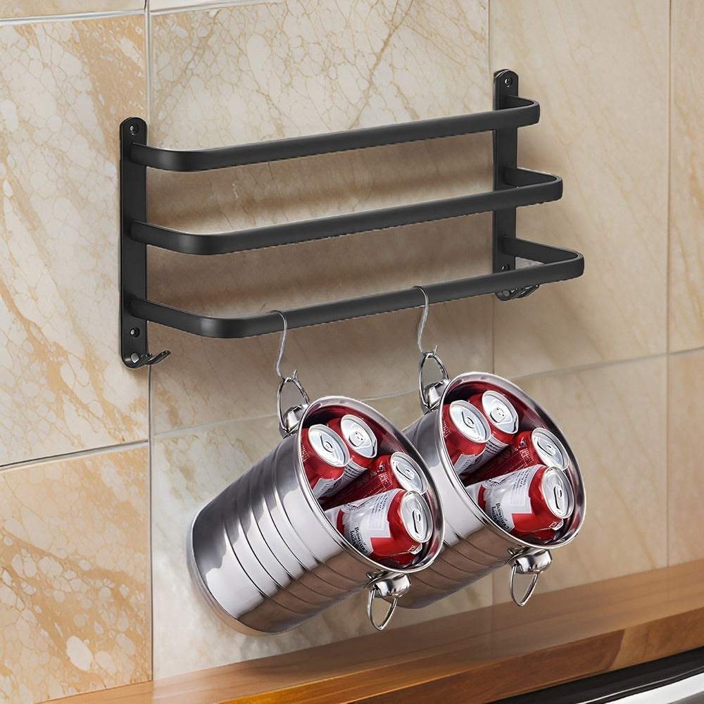 Space-Saving Wall Towel Dryer - Minimalist Style for Home or Spa Bathrooms