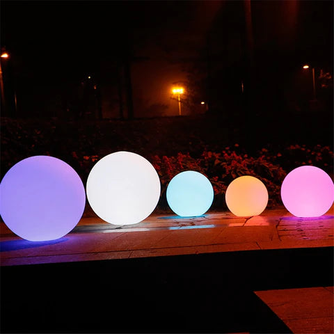 Spherical Outdoor Garden Lights with Remote – 16 Color LED Lanterns 0