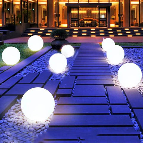 Spherical Outdoor Garden Lights with Remote – 16 Color LED Lanterns 3