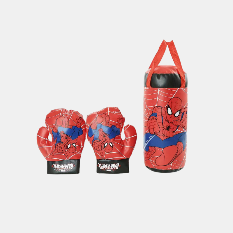 Spider-Man Punching Bag Set - Durable Boxing Gloves for Energetic Kids’ Play