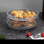 Stackable Frying Baskets Space-Saving Durable Kitchen Accessories For Crispy Cooking-Kitchen Accessories-Unique Casa-Basket-Round-Unique Casa