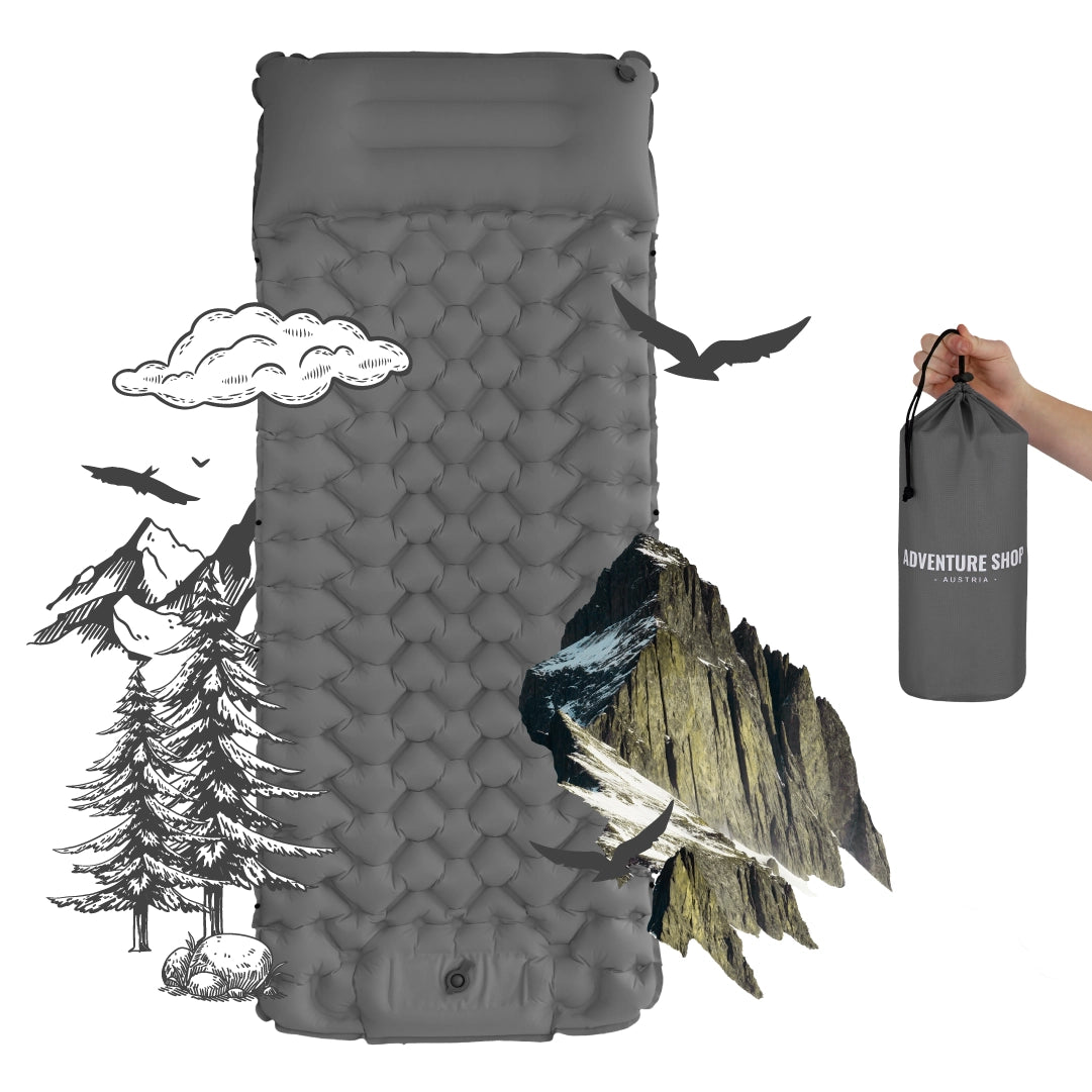 Portable Sleeping Mat – Ultra-light & Comfortable Pad For Outdoor Adventures-Outdoor Gear-Unique Casa-Gray-Unique Casa