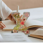 Resin Flower Table Lamp Letters – Decorative Illuminated Accents for Personalized Home Style-Unique Casa-Unique Casa