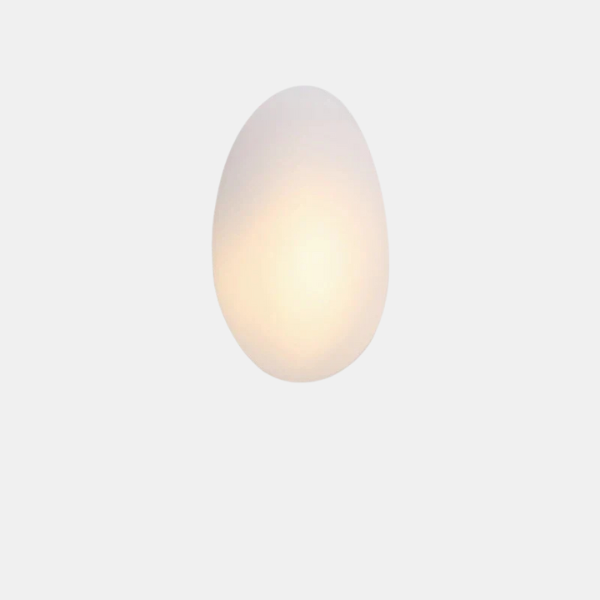 Elegant Frosted Glass Pebble Wall Lamp – Minimalist Nordic Style Ambient Lighting-Wall Light Fixtures-Unique Casa-Warm Light-A-Milk White-Unique Casa