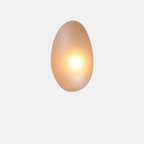 Elegant Frosted Glass Pebble Wall Lamp – Minimalist Nordic Style Ambient Lighting-Wall Light Fixtures-Unique Casa-Warm Light-A-Amber-Unique Casa