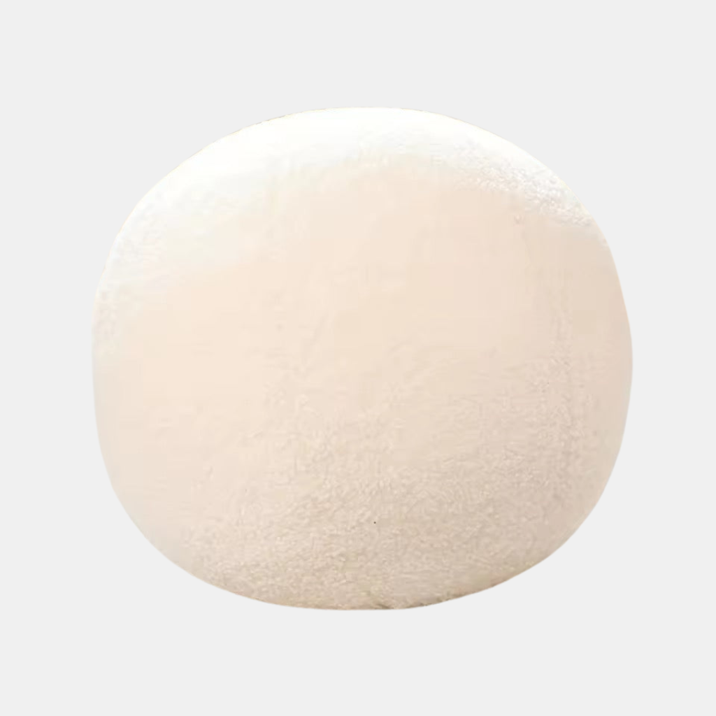 Stylish Ball Cushion – Soft and Stylish Decorative Pillow with Textured Comfort-Pillow-Unique Casa-White-Unique Casa