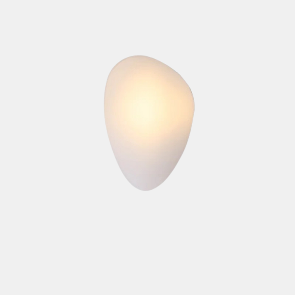 Elegant Frosted Glass Pebble Wall Lamp – Minimalist Nordic Style Ambient Lighting-Wall Light Fixtures-Unique Casa-Warm Light-C-Milk White-Unique Casa