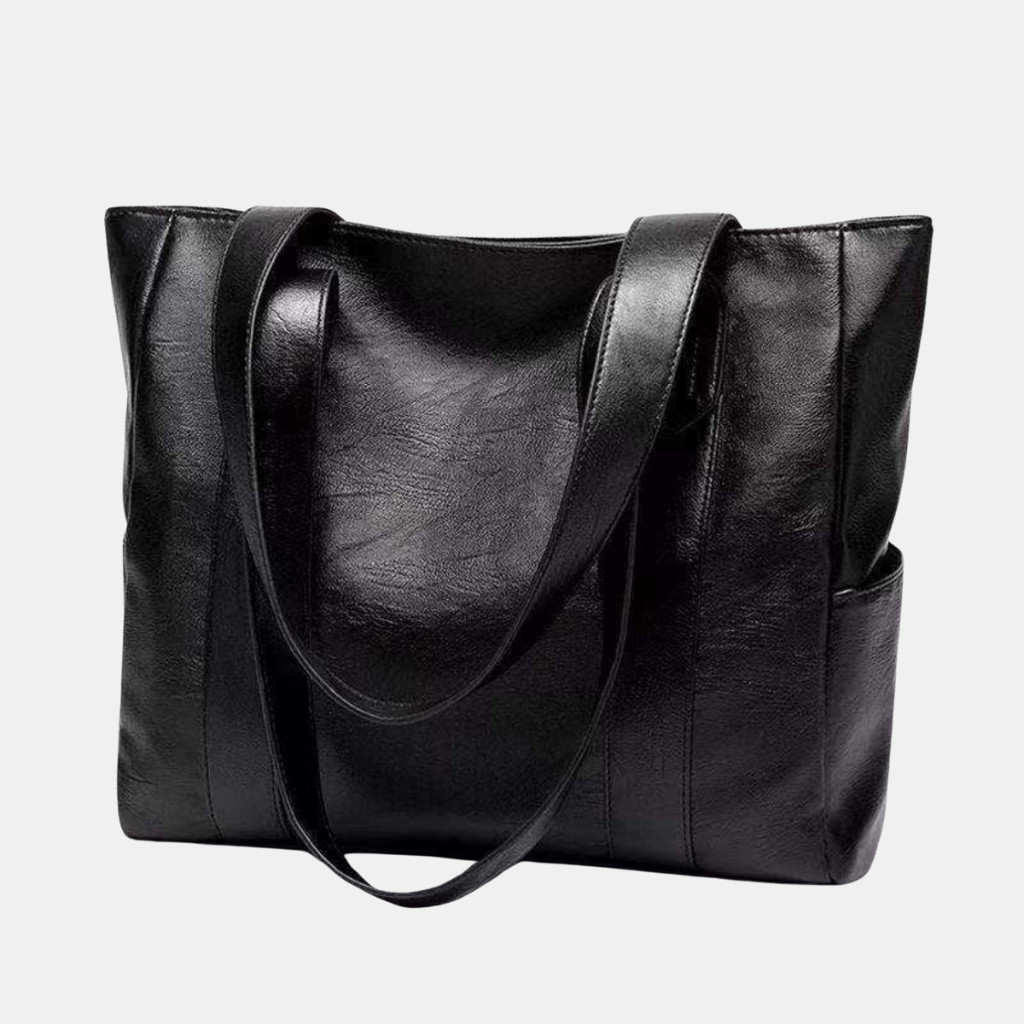 Vintage Leather Shoulder Handbag – Timeless Style with Durable Craftsmanship-Shoulder Bags-Unique Casa-Black-Unique Casa