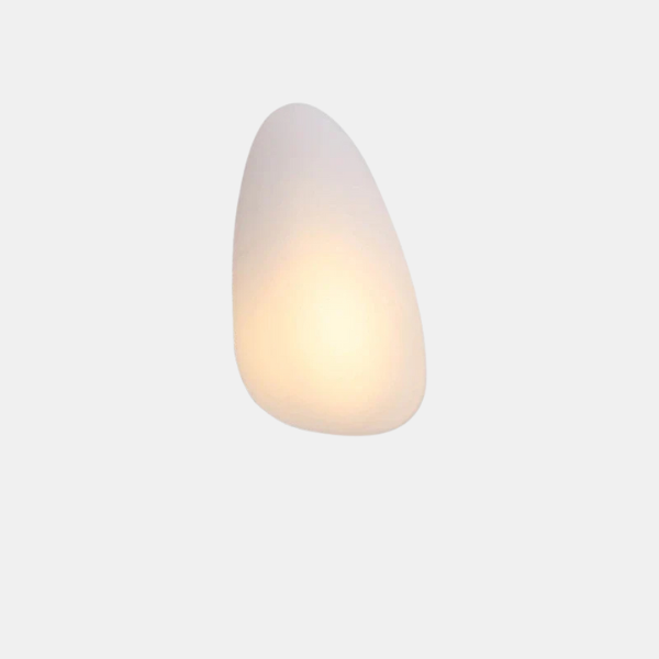 Elegant Frosted Glass Pebble Wall Lamp – Minimalist Nordic Style Ambient Lighting-Wall Light Fixtures-Unique Casa-Warm Light-B-Milk White-Unique Casa