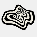 Hypno Blob Tufting Rug – Unique and Cozy Floor Decor with Artistic Flair-Rug-Unique Casa-Black and White-19.7x31.5in (50x80cm)-Unique Casa