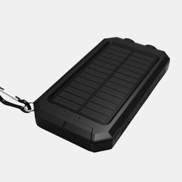 Solar Power Bank – 500000mAh Waterproof Outdoor Charger with Dual USB & LED Light
