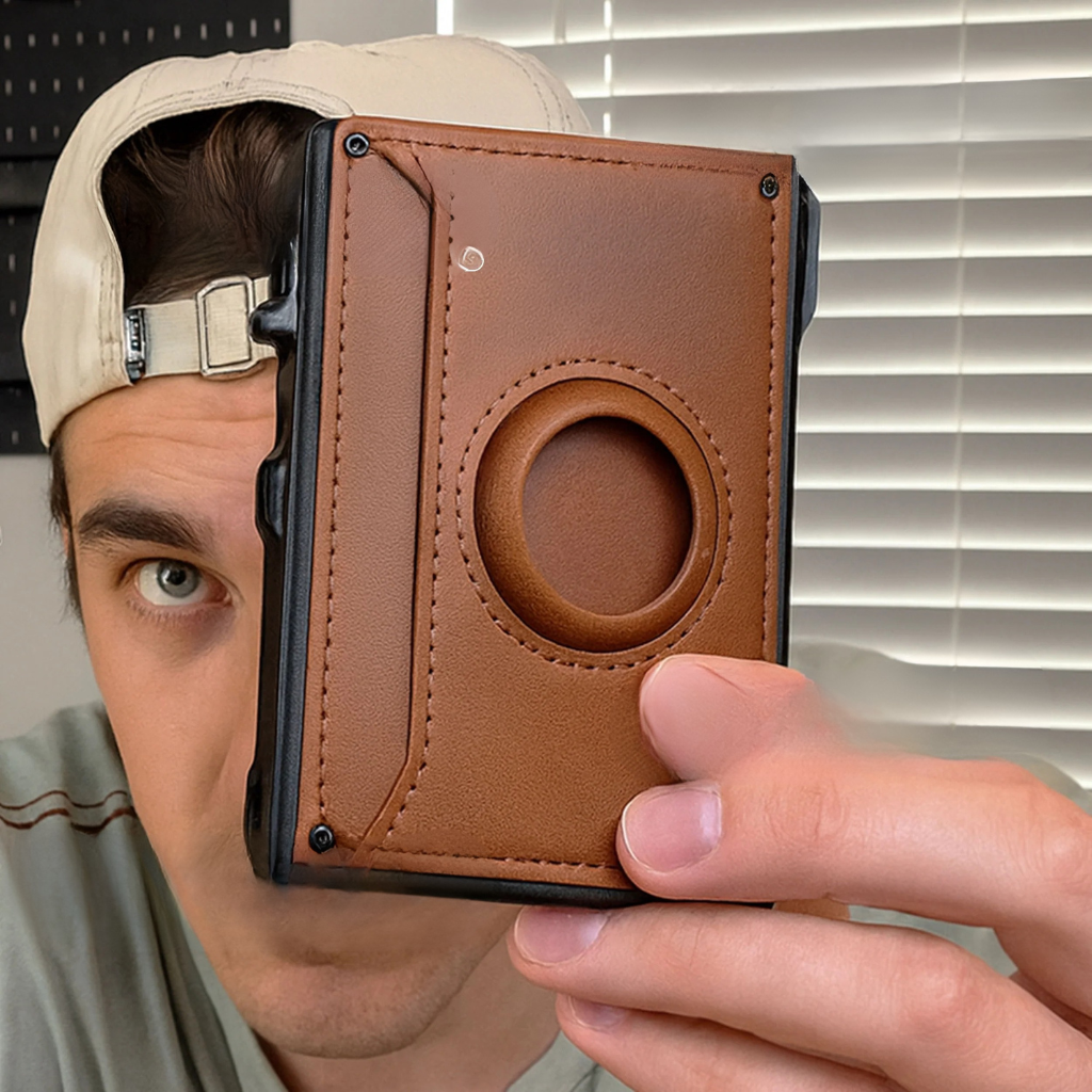 Luxurious AirTag Wallet - Stylish Secure Holder For Your Essentials-Wallet-Unique Casa-Unique Casa