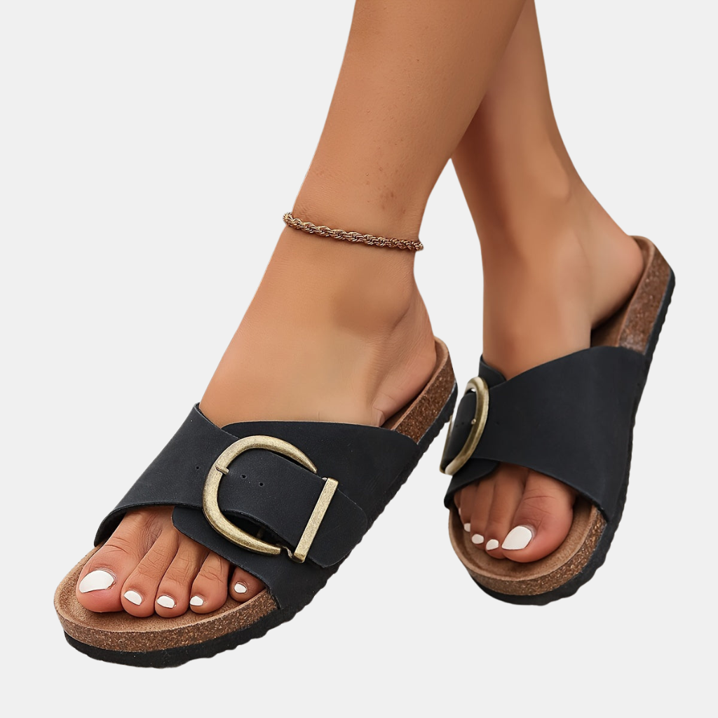 Stylish Summer Sandals – Comfortable Footwear For Warm Weather-Women Sandals Slides Summer-Unique Casa-Black-AU 4 (EU 35)-Unique Casa