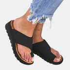 Orthopedic Sandals For Women With Bunion Relief Comfortable Supportive Footwear-Women Sandals Slides Summer-Unique Casa-Black-4 [EU35]-Unique Casa